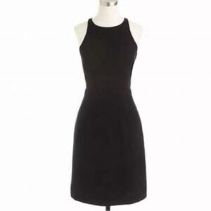 J.‎ Crew Byzantine Cutaway Crepe Cocktail Black Dress size 6